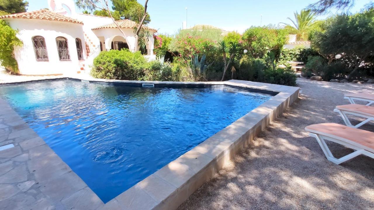 Villa Dos Calas - Bonita Villa De Estilo Rustico Y Piscina De Agua Salada L'Ametlla de Mar Exterior foto