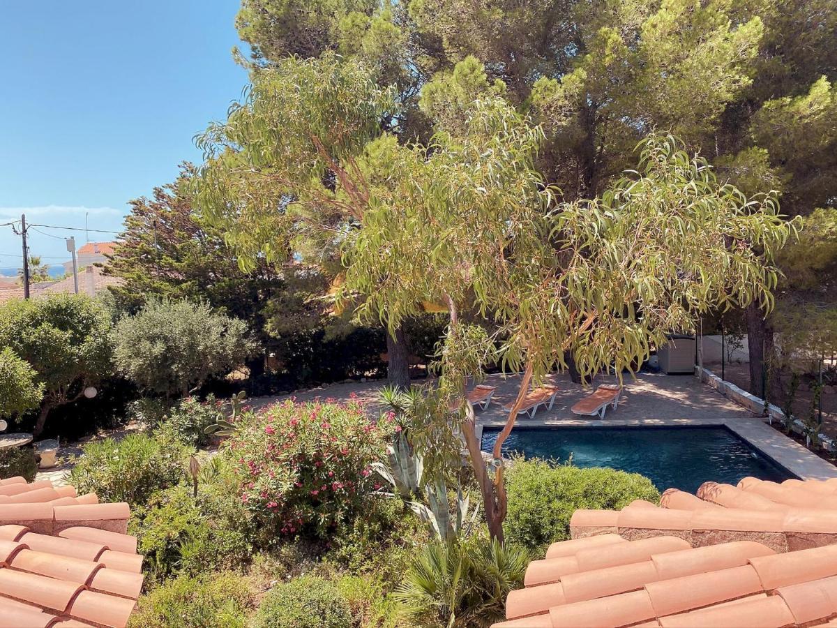 Villa Dos Calas - Bonita Villa De Estilo Rustico Y Piscina De Agua Salada L'Ametlla de Mar Exterior foto
