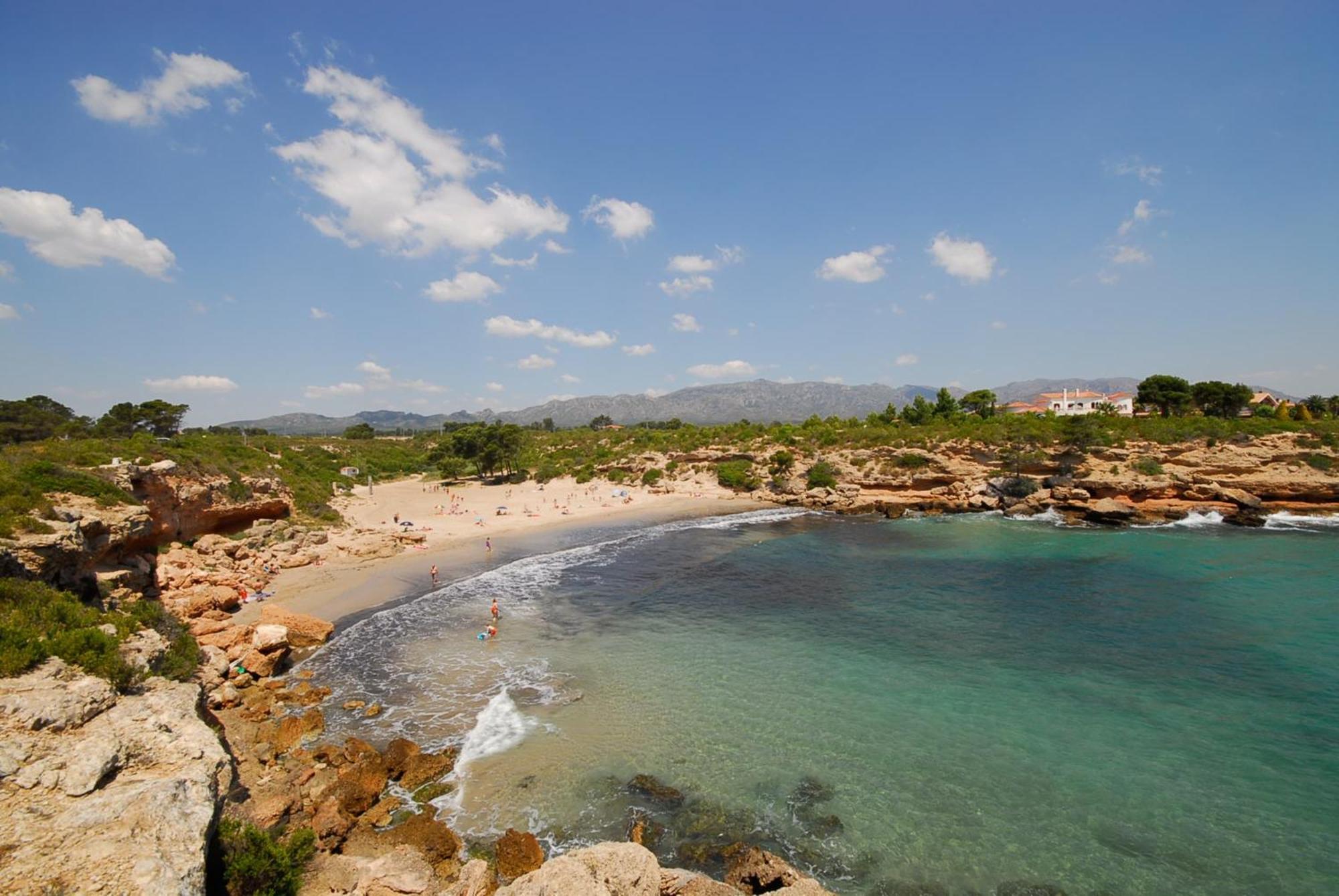 Villa Dos Calas - Bonita Villa De Estilo Rustico Y Piscina De Agua Salada L'Ametlla de Mar Exterior foto